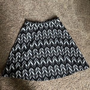 Medium High waisted black and white skirt